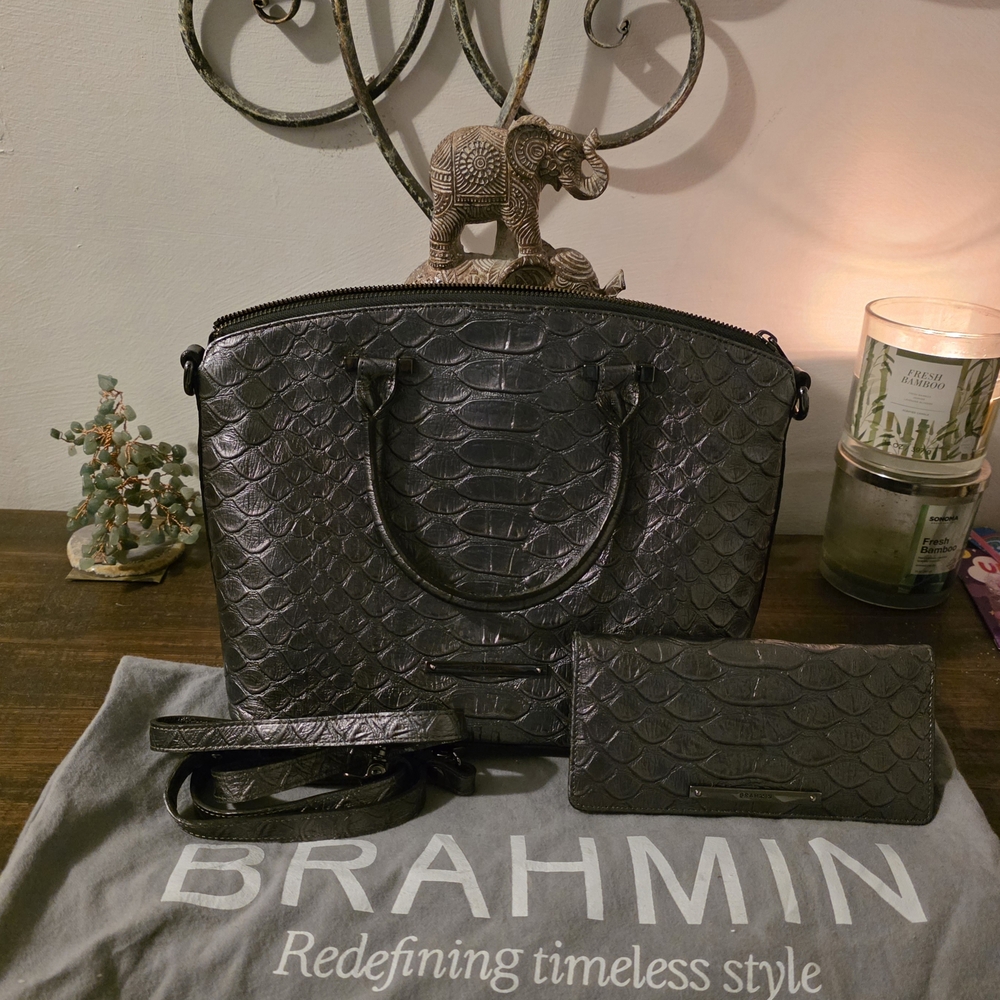Brahmin Black Women's Bag Set